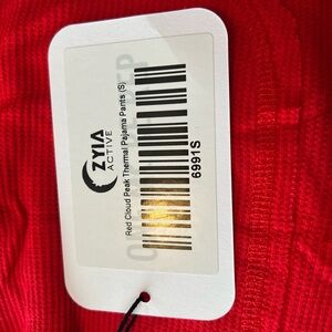 ZYIA Red Thermal Pajama Pants